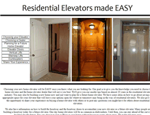 Tablet Screenshot of easyelevators.com